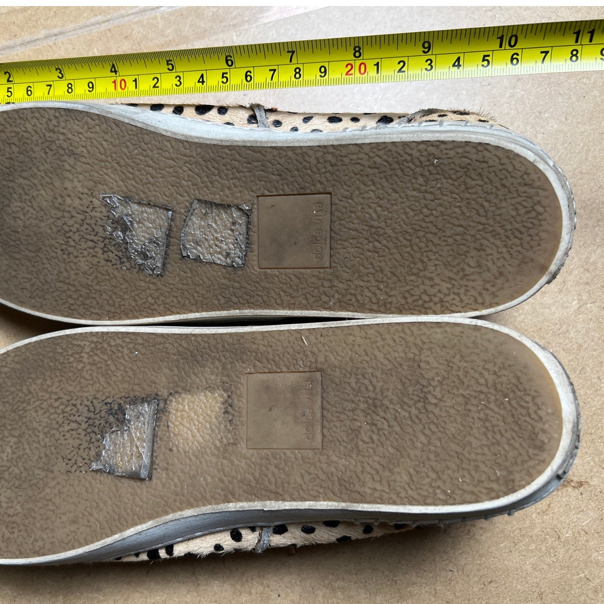 Women’s Dolce Vita Leopard Calf Hair Sneakers Women Size 10