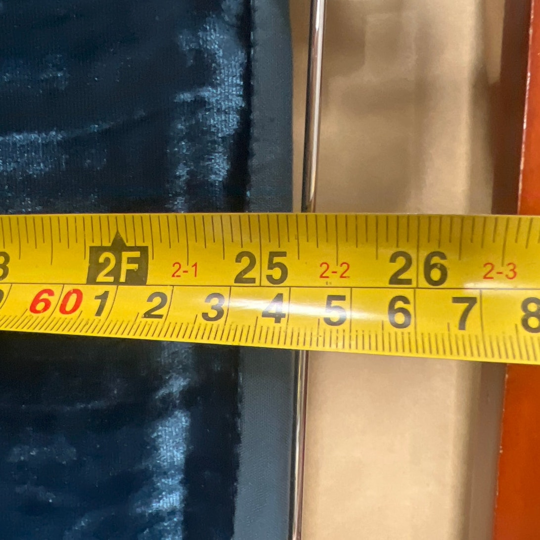 West Elm Set of 2 Navy Blue Velvet Pillow Case