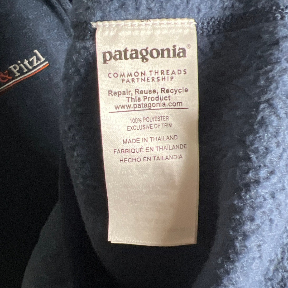 Patagonia Mens Blue Sweater Size Large Fleece Half Zip Jacket
