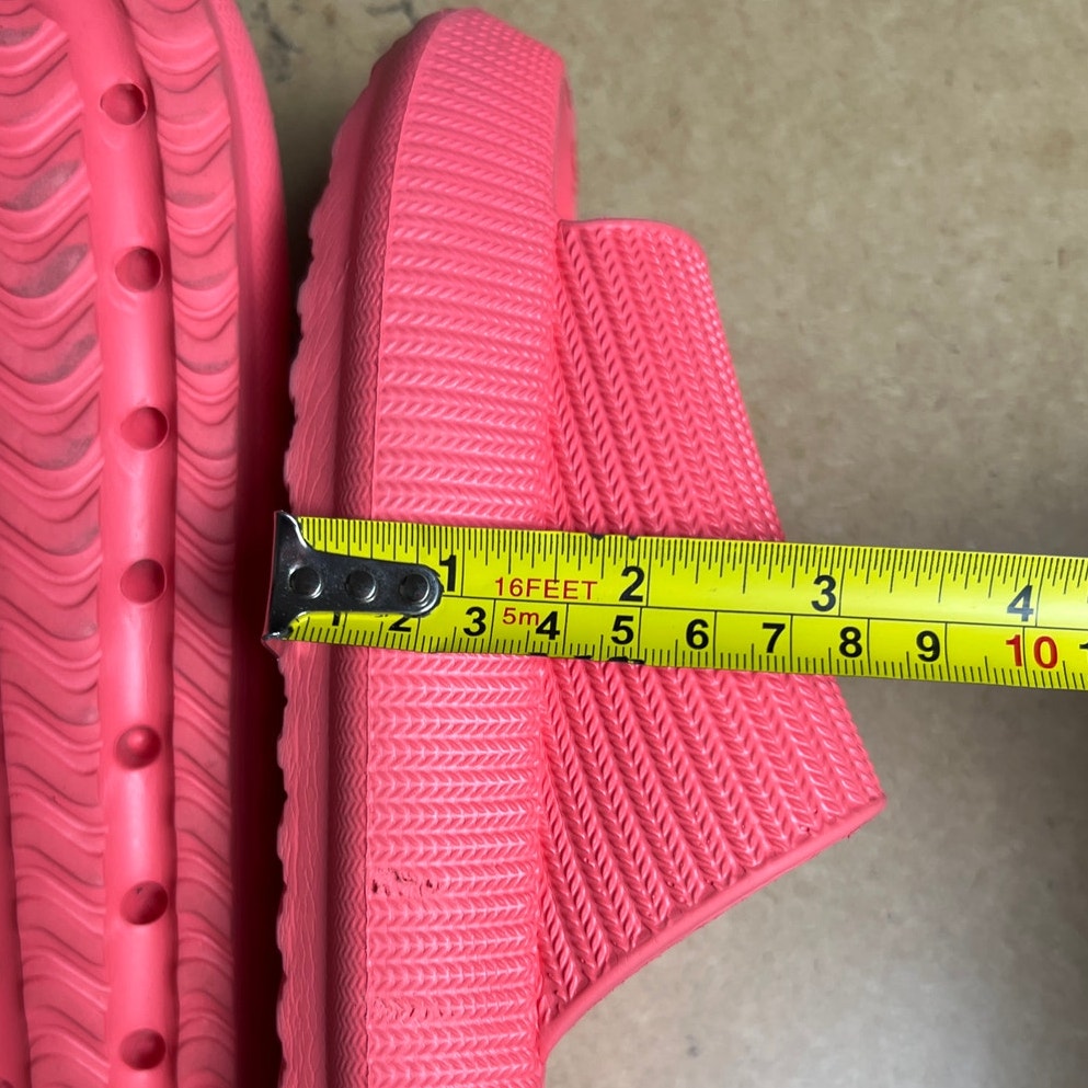 Women's Pink Puff Slide Sandal Size 11.5