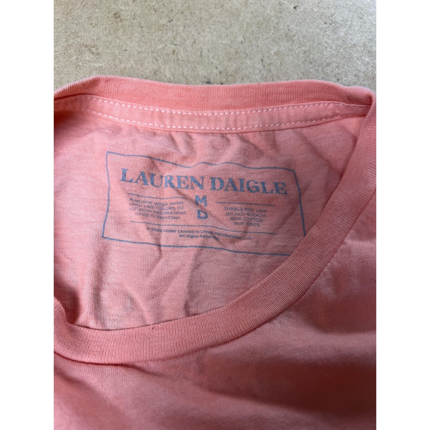Lauren Daigle T-Shirt Womens M Pink Colorblock Crew Neck Short Sleeve Basic