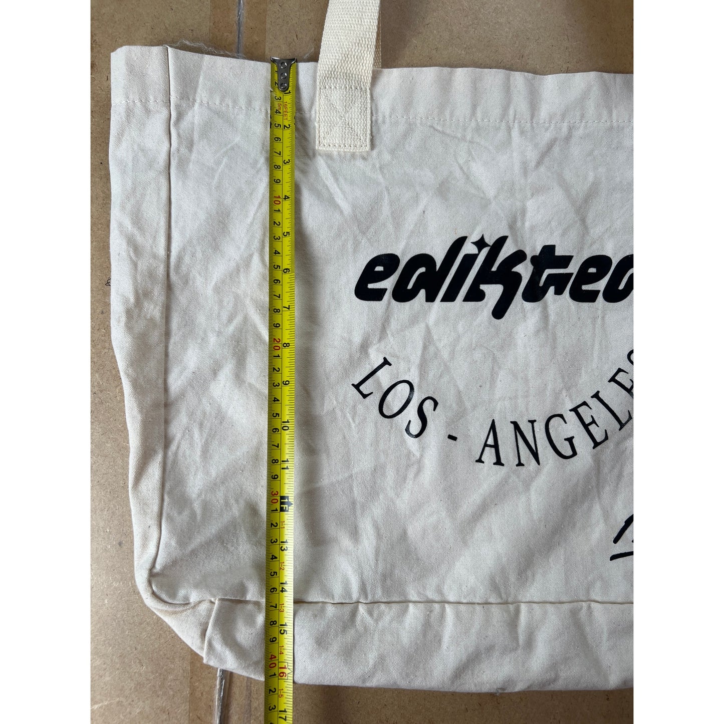 Edikted Los Angeles Tote Bag (Dimension in Picture)