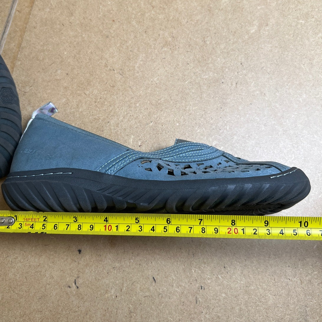 JBU by Jambu light denim blue Pecan All Terra Traction Slip-On Flat Size W 8.5
