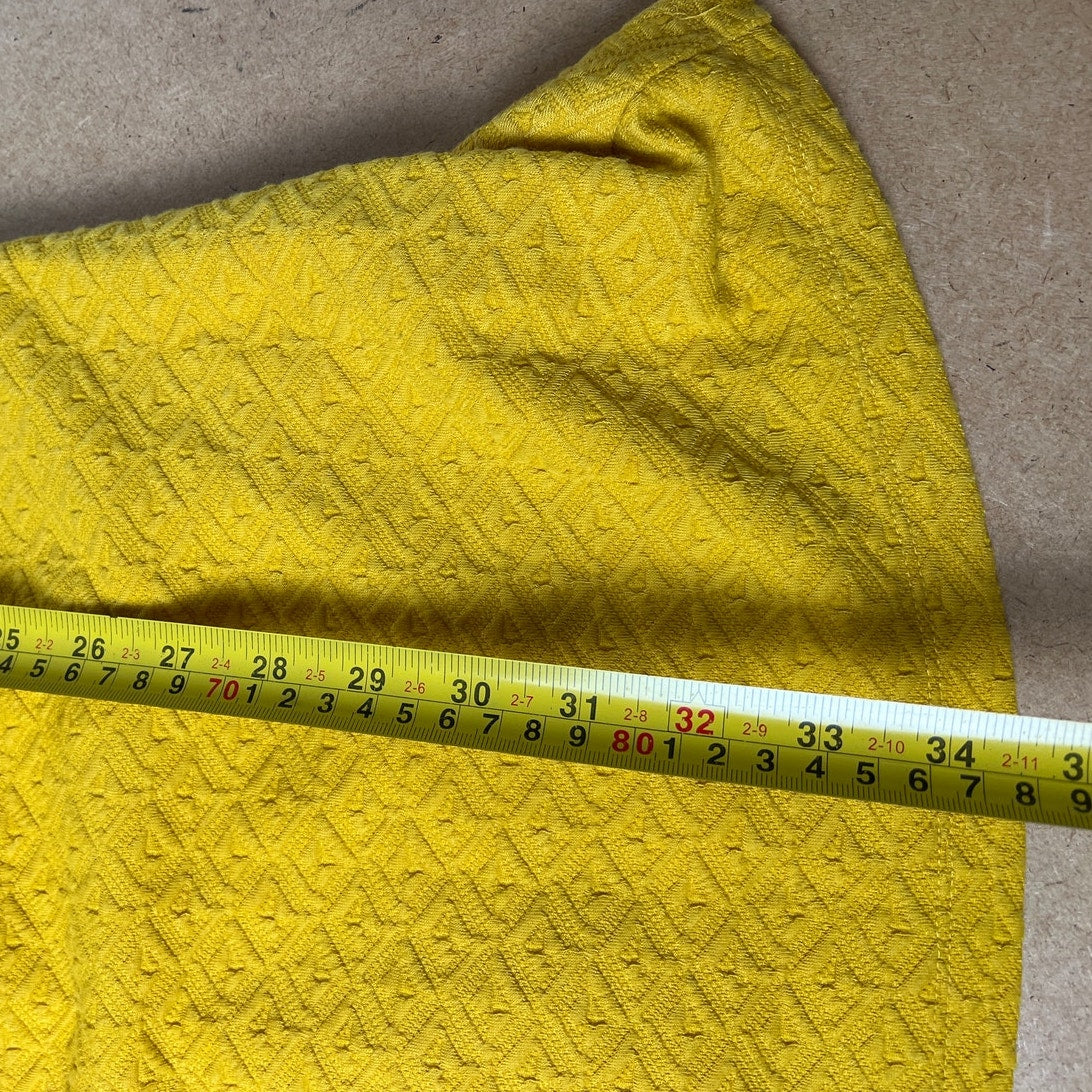 Maeve Anthropologie Vera Lace Yellow A-Line Pocket Summer Dress Size XS