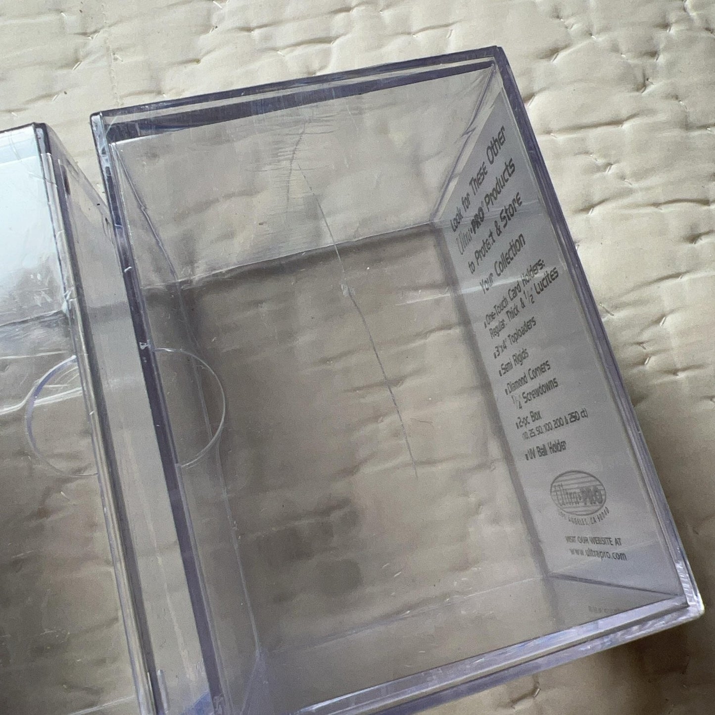 Ultra PRO 150 Count 2-Piece Storage Box Ultra Clear Card Holders Stackable