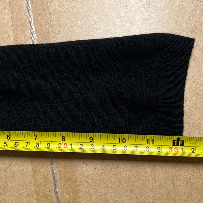 Talbots Pure 100% Cashmere Crew Neck Sweater Women's Size L Black