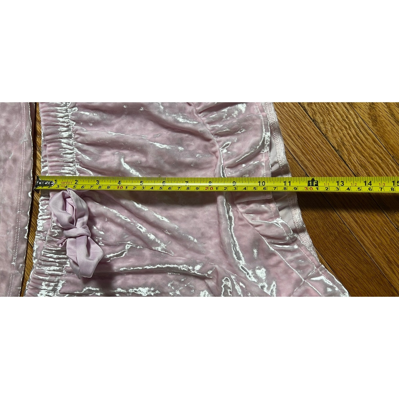 Victoria's Secret Women's Shiny Pink Pajama Set Large L Bottom Medium M Top