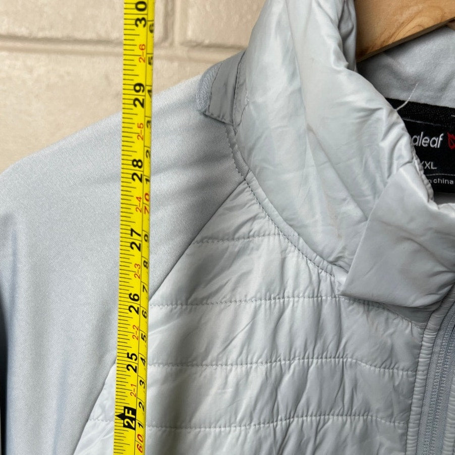 Baleaf 2XL Sky Blue 100% Nylon Front Quilted Long Sleeve Jacket