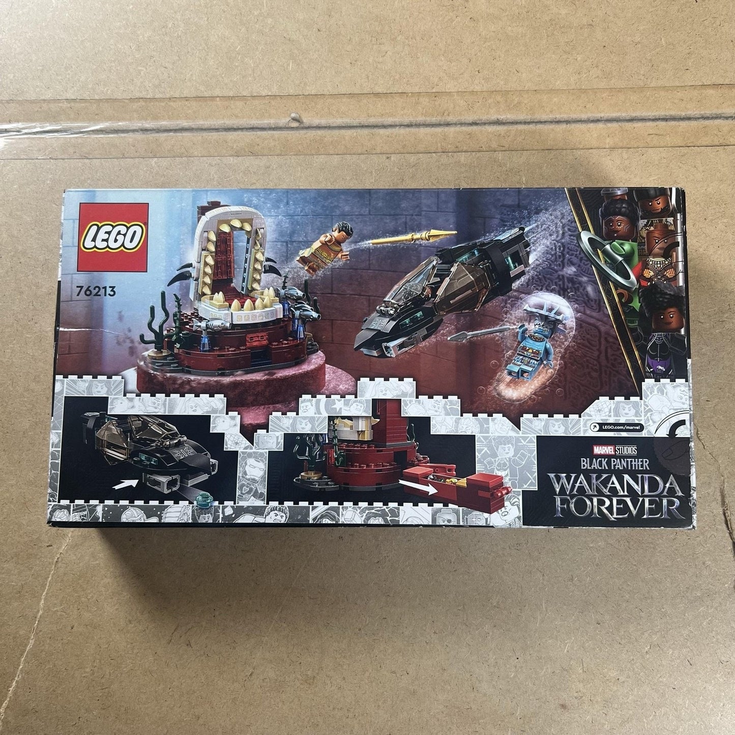 LEGO King Namor's Throne Room 76213 Marvel Wakanda Forever 355pcs New Sealed