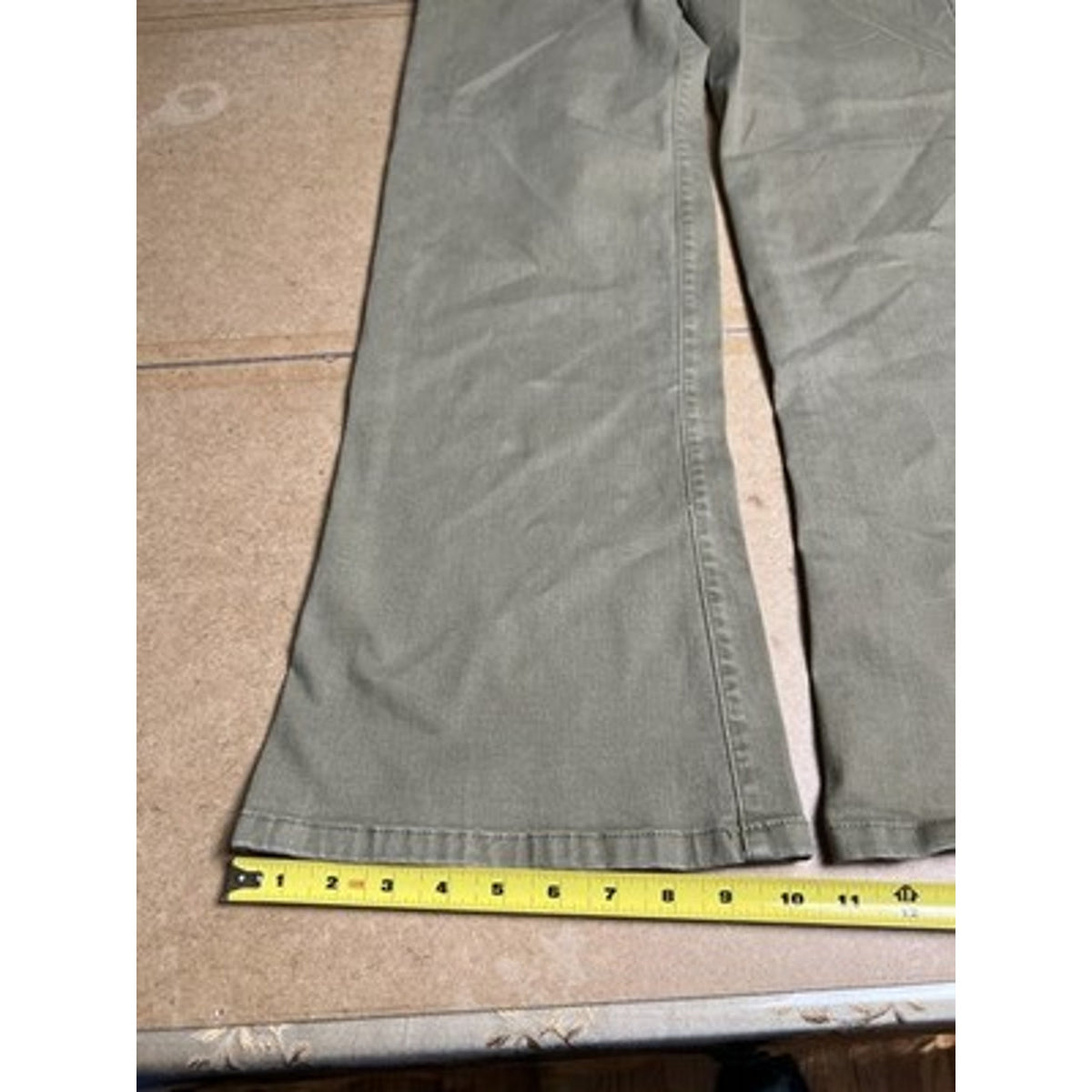 Sanctuary Pants Womens 30 Green Chino Twill Relaxed Fit Pockets Flat Front