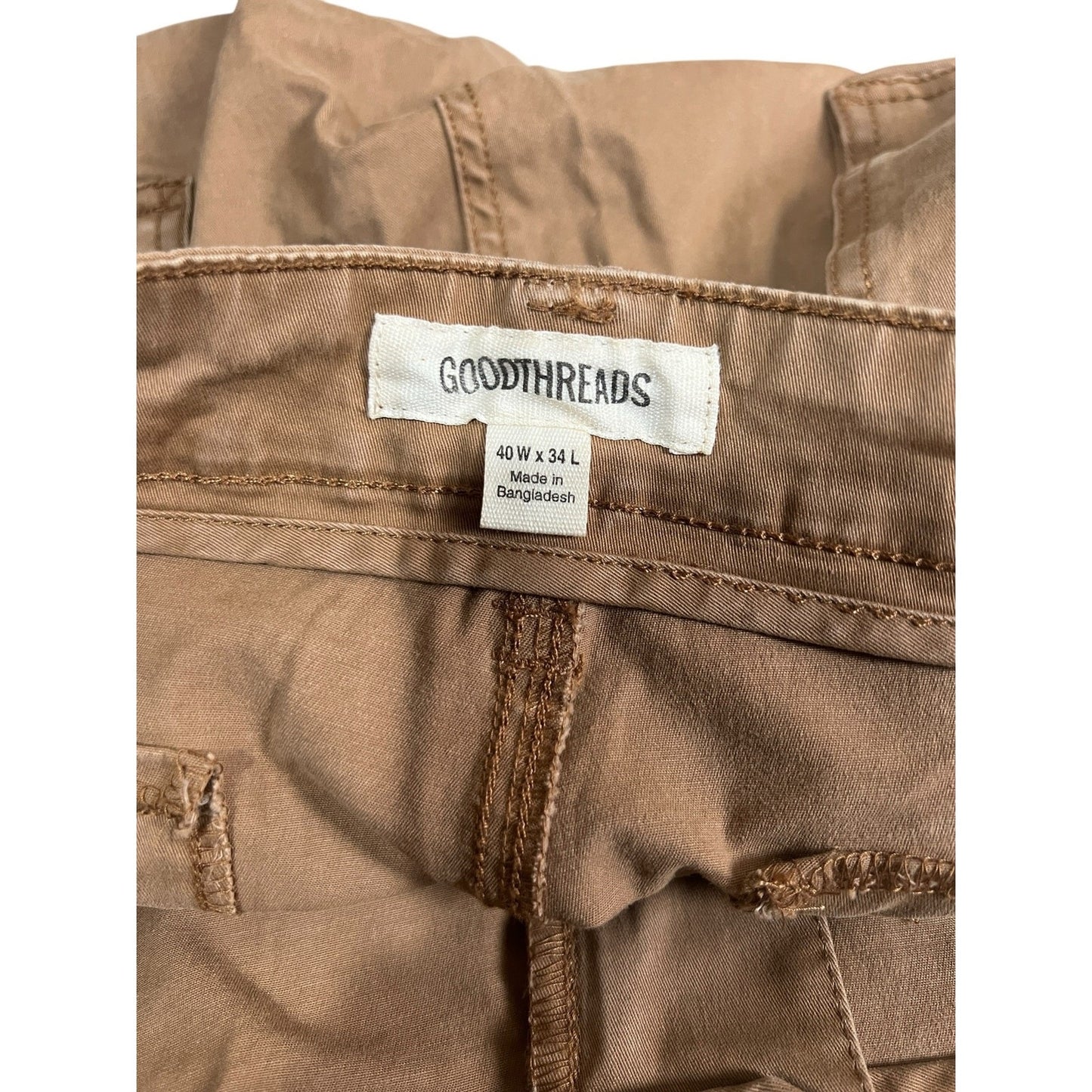 Goodthreads Khaki Chino Workwear Pants Size 40w x 34L