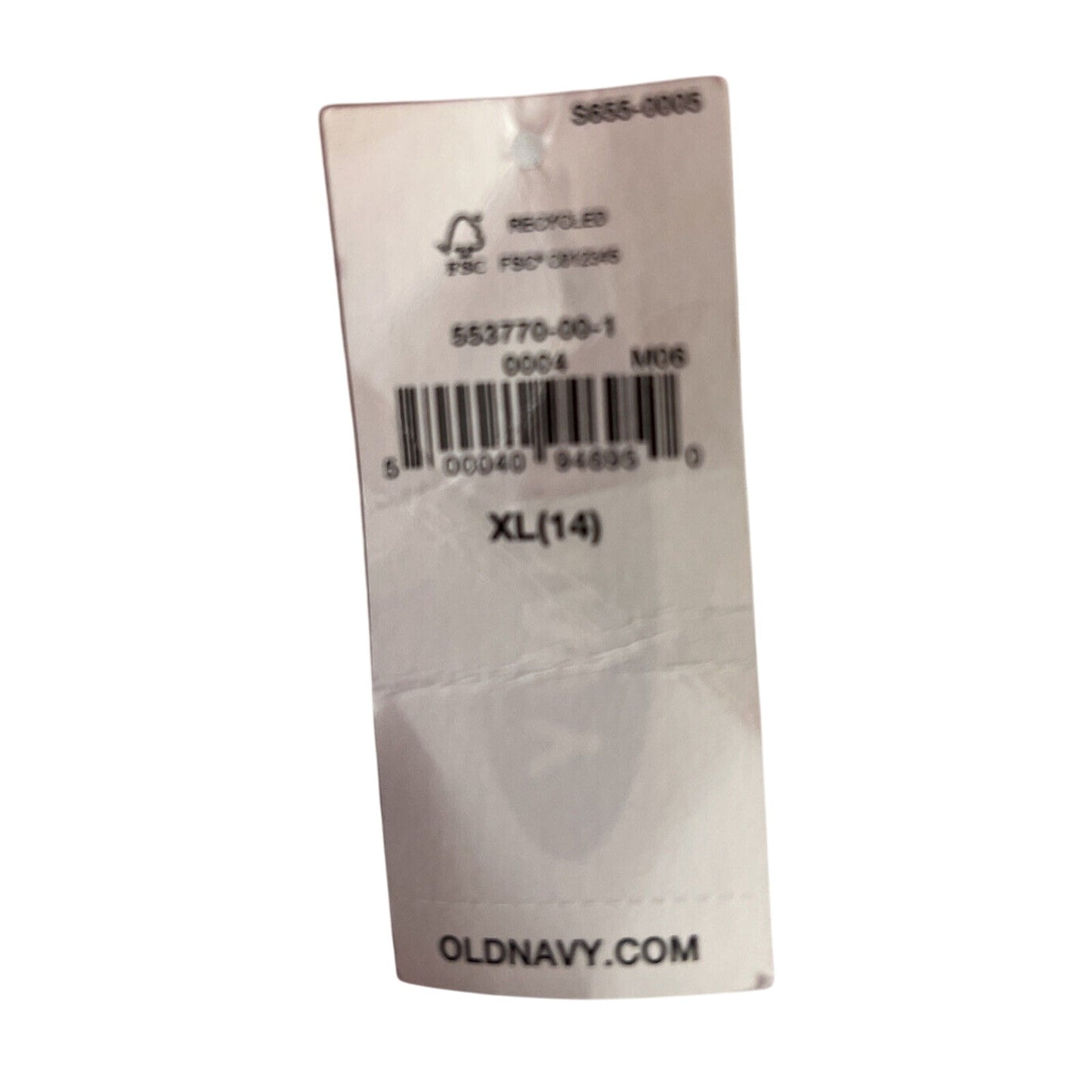 Old Navy Youth Pink Denim Distressed Jacket XL 14 - NWT