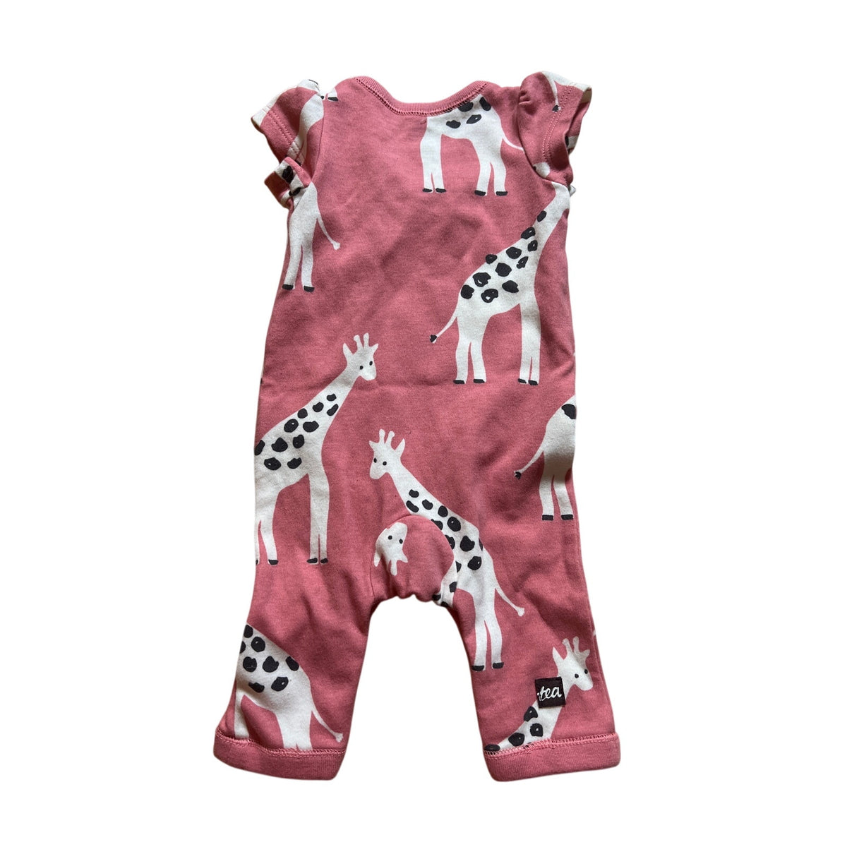 NWT Tea Collection Cap Sleeve Baby Romper Size New Born