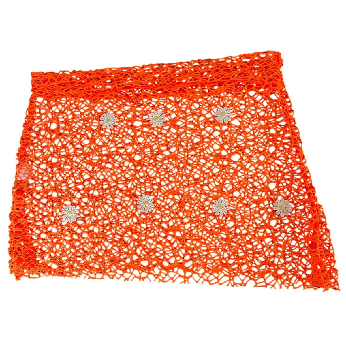 Unbranded Swim Floral Knit Orange Bottoms Size Small