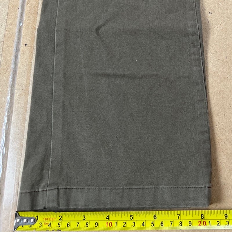 J. Hilburn Mens 35 Taupe Straight Leg Brown Pants
