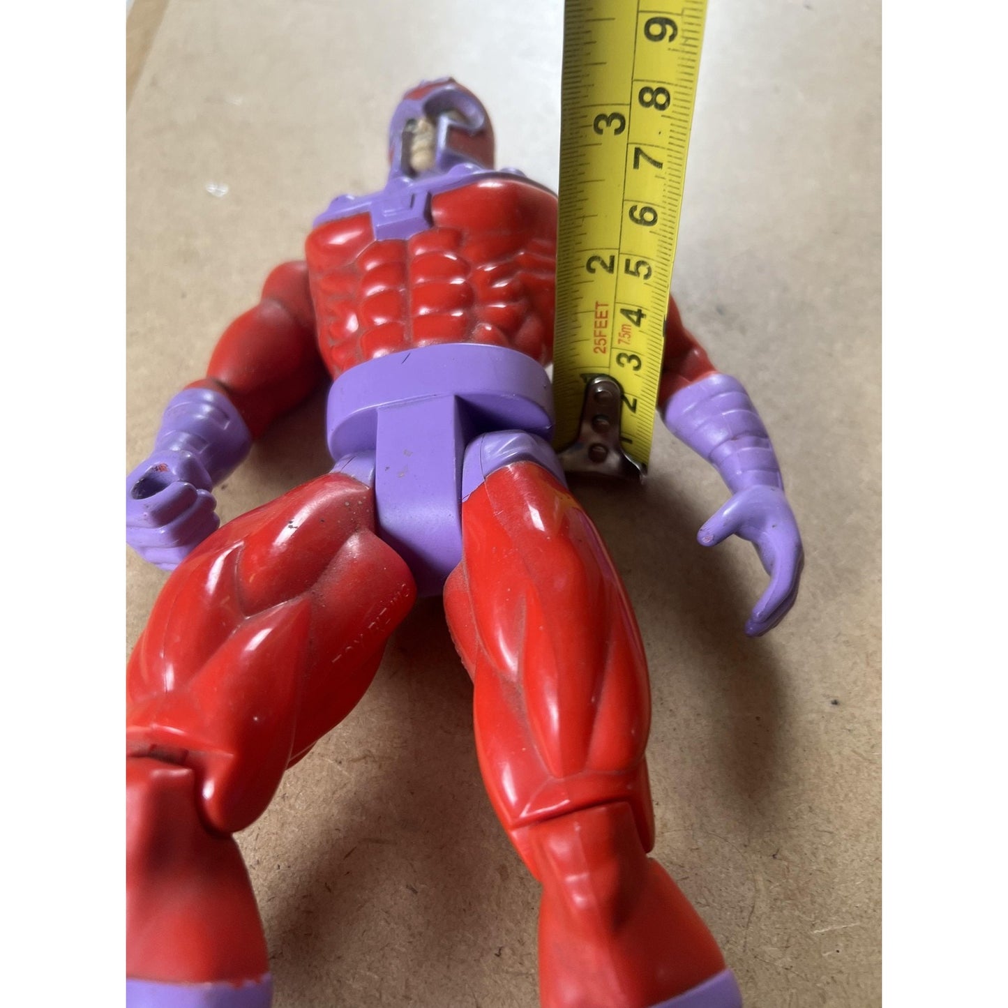 ToyBiz Magneto Action Figure Vintage 1994 Red Marvel Unboxed Plastic PVC