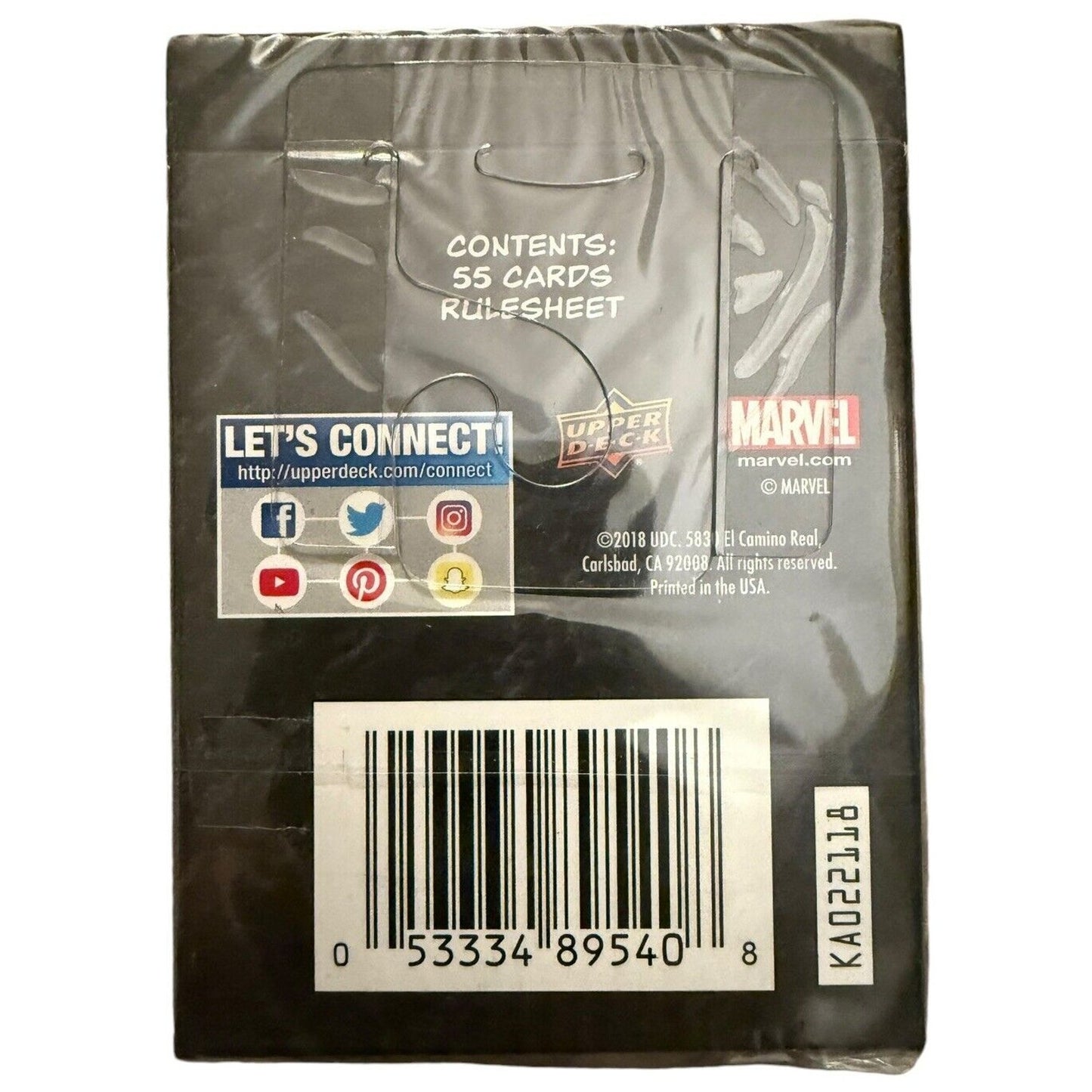 Marvel VS System 2PCG: Deadpool and Friends Upper Deck CCG 55 Card Set 2018