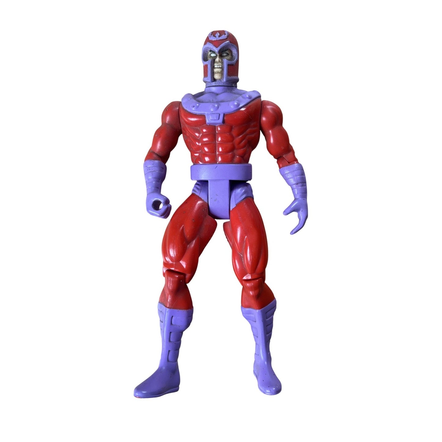 ToyBiz Magneto Action Figure Vintage 1994 Red Marvel Unboxed Plastic PVC