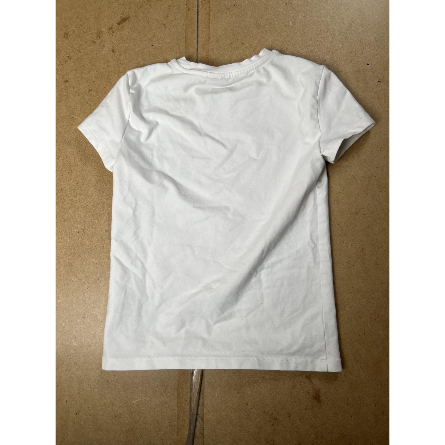 Tna T-Shirt Womens 2XS White Crew Neck Jersey Slim Stretch Tagless Casual