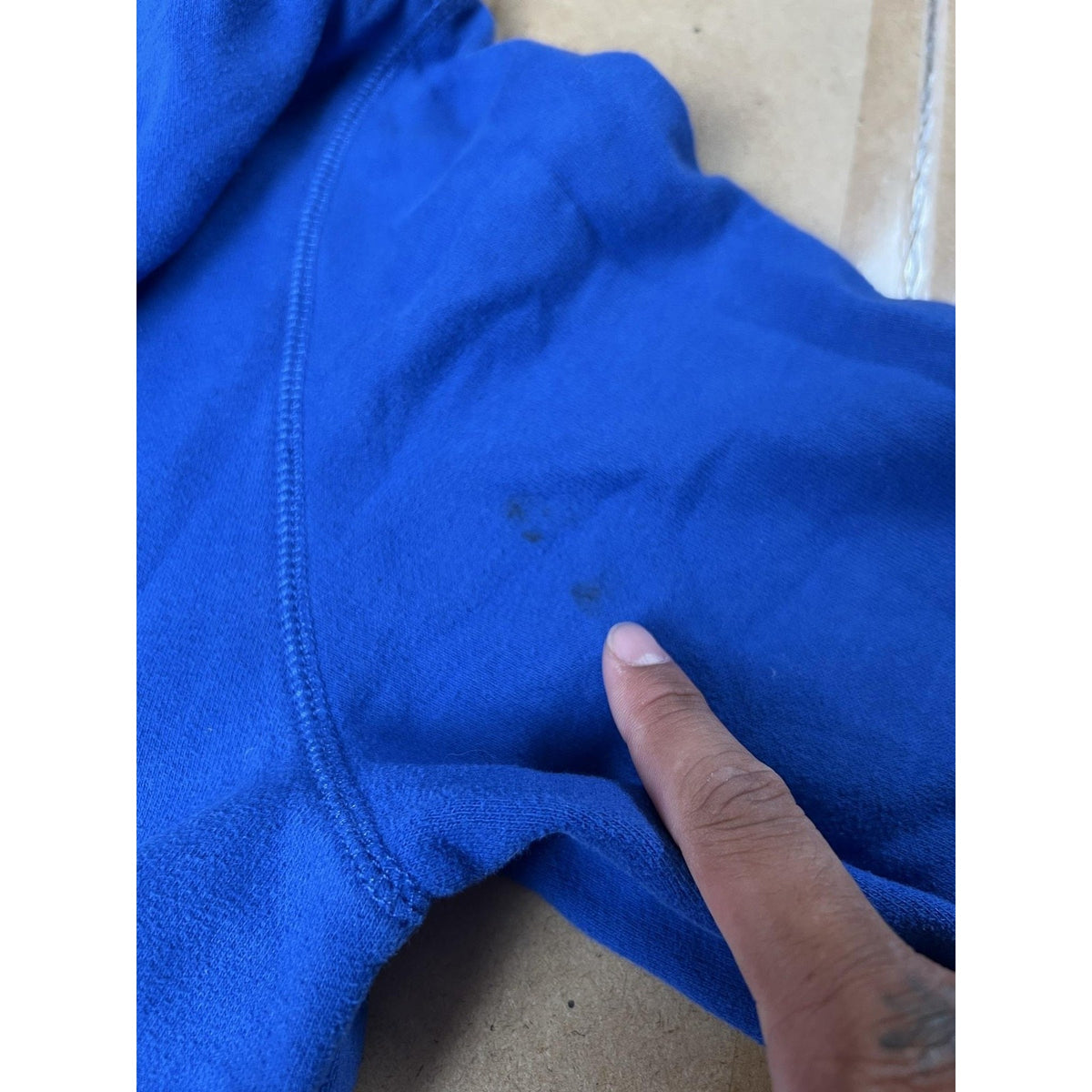 Nautica Sweater Mens XL Blue Full Zip Mock Neck Fleece Pockets Logo Casual
