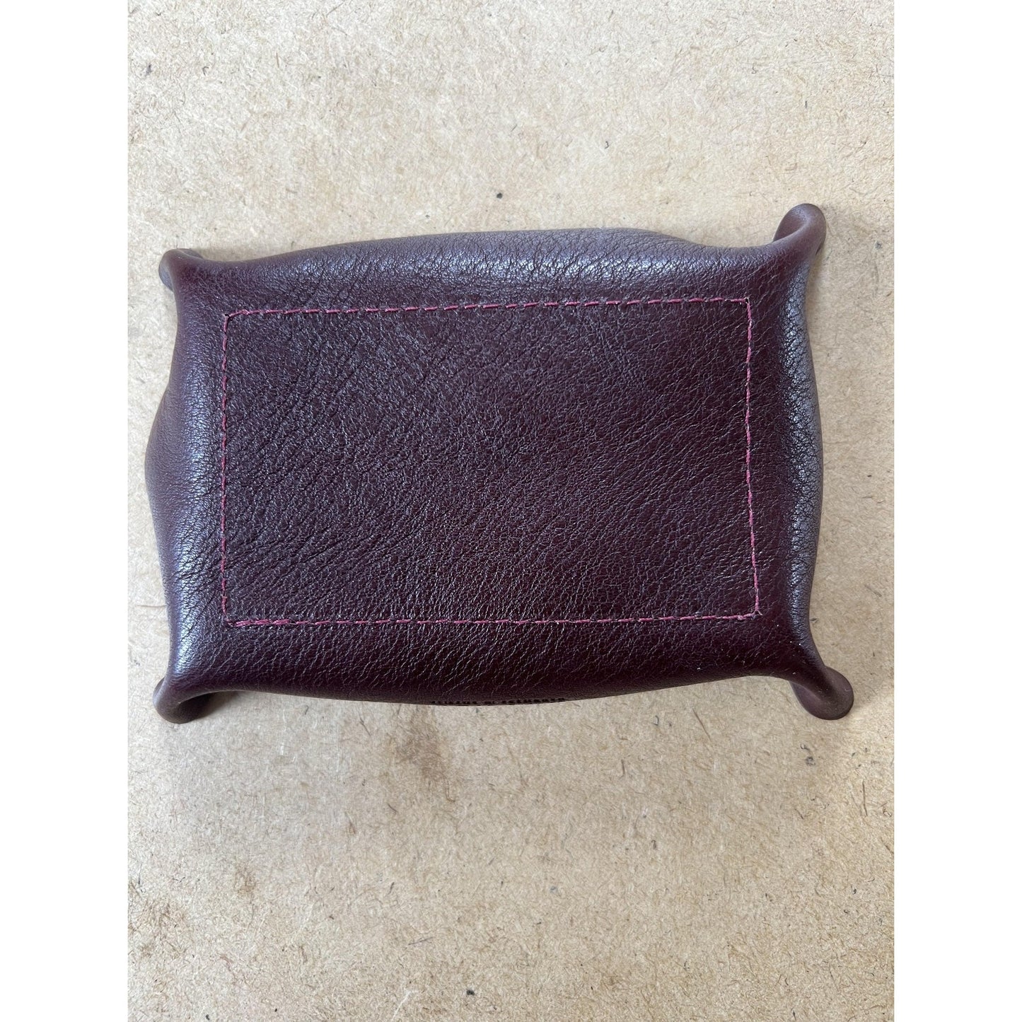 Basket One Size Brown Leather Valet Tray Catchall Desk Organizer Rustic