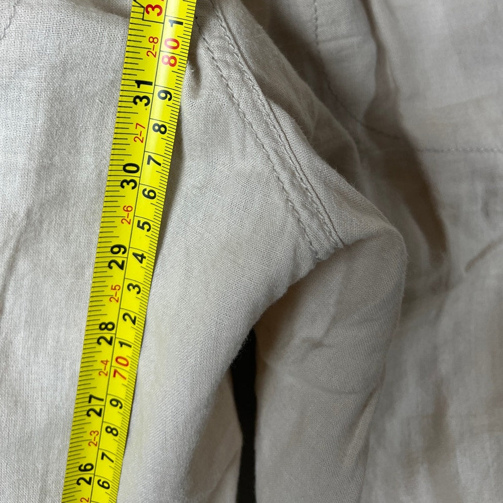 Patagonia Pants Women's 8 Cream Hemp Wide Leg Flare Drawstring Lightweight