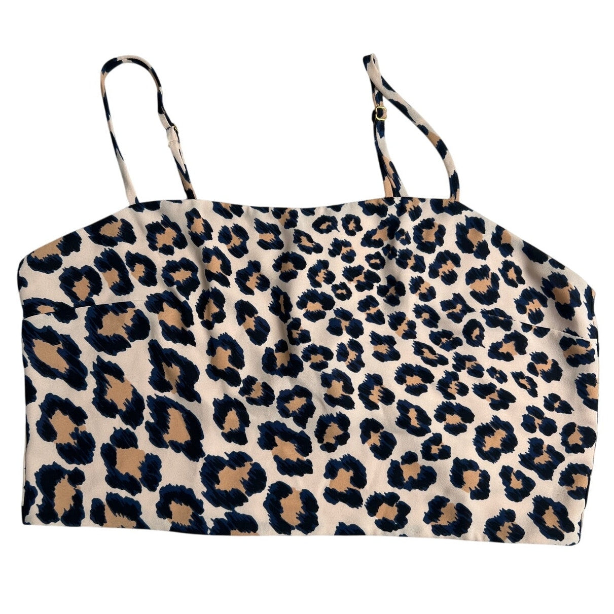 Victoria Secret NWT Tie Back Cami Reversible Nude Cheetah Medium