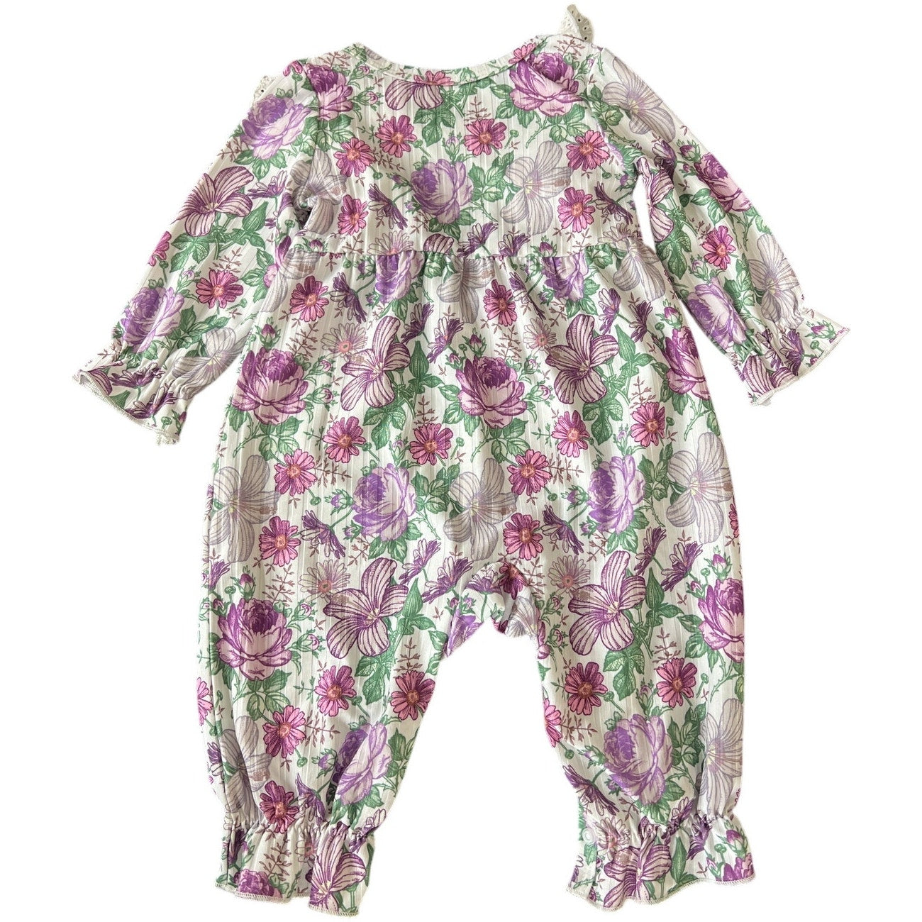 PatPat 3-6M Ruffled One Piece Floral Toddler