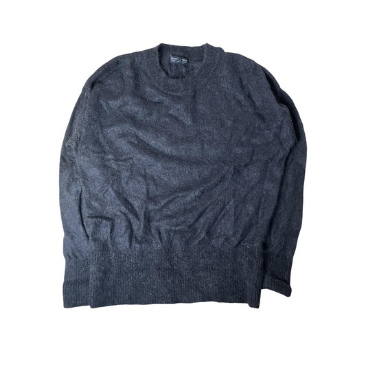 Banana Republic Sweater Mens M Gray Pullover Crew Neck Wool Oversized Relaxed