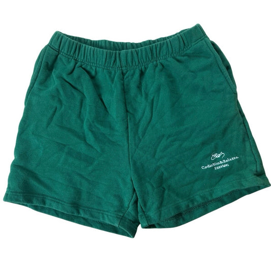 CODIRMA Mens Medium Green French Terry Sweat Shorts Elastic Waist Activewear