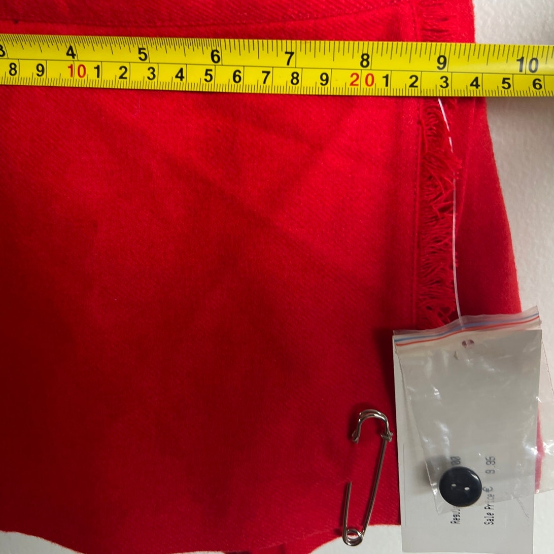 NWT O'NEIL Of Dublin Red Kilt Skirt Suspenders Size 16 Age 1/2