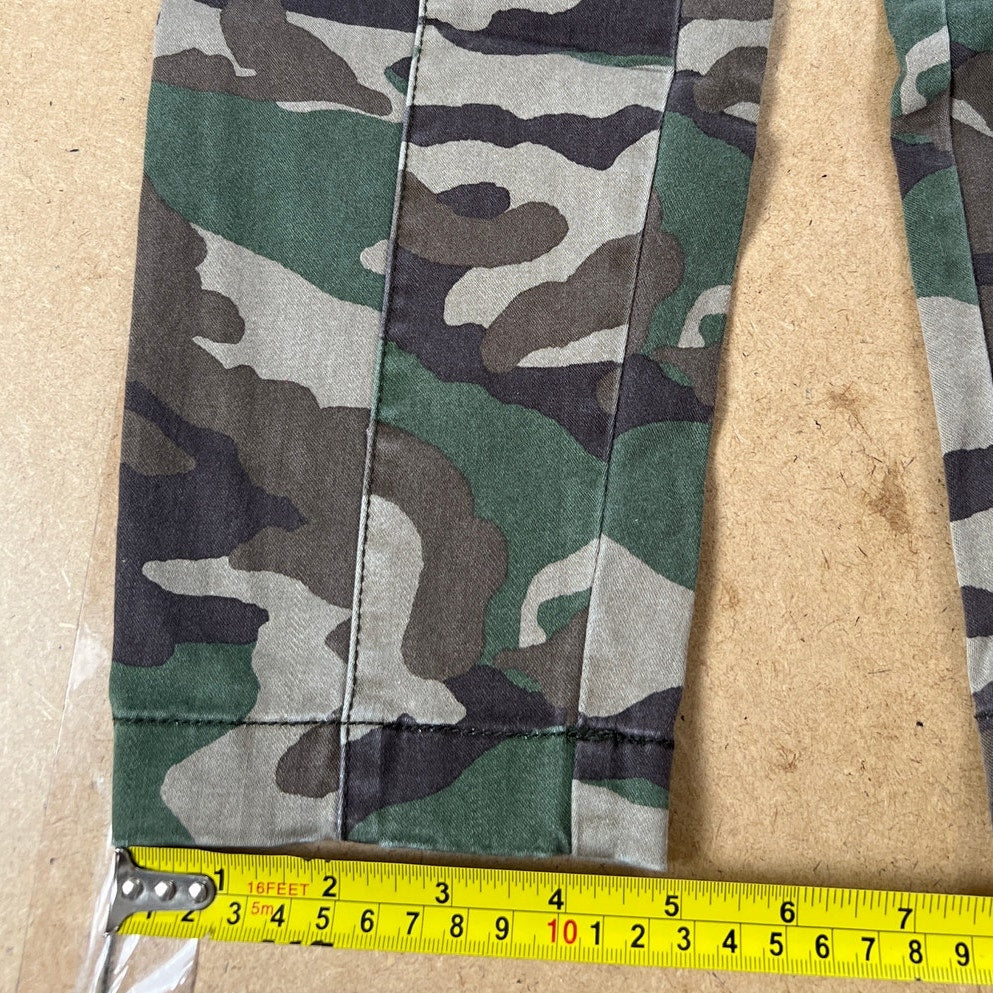 J.Crew Y2K Camouflage Cargo Pants Womens 29 Green Pockets Utility Gorpcore