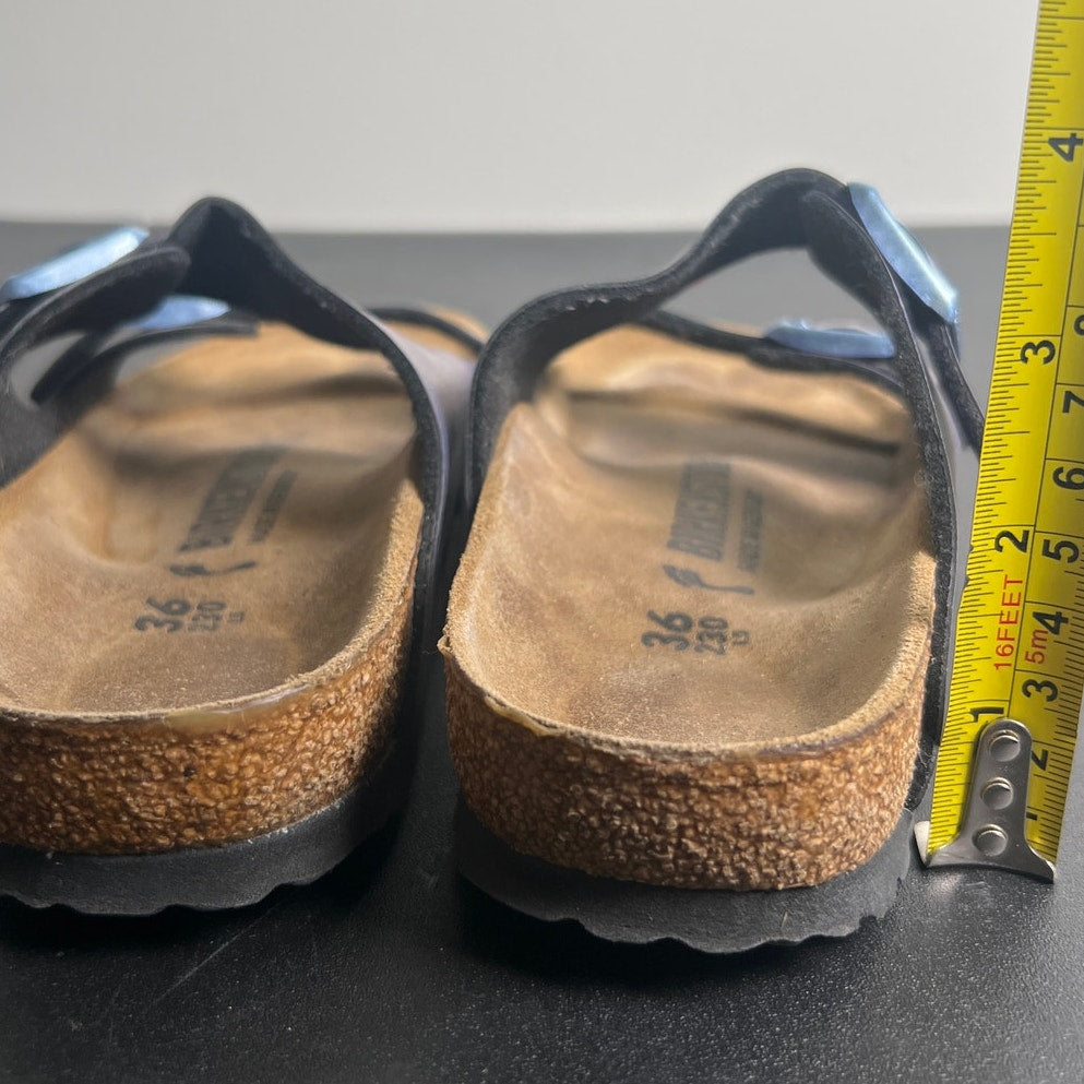 Birkenstock Metallic Purple 2 Strap Soft footbed Sandal Women's 5.5