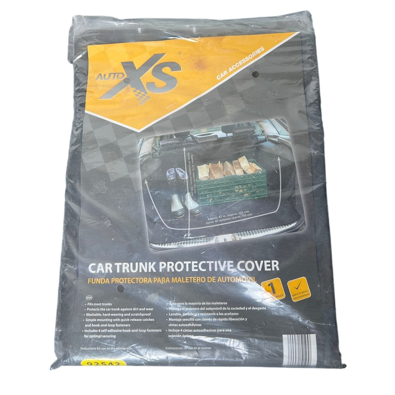 Auto XS Car Trunk Protective Cover Accessory NIB