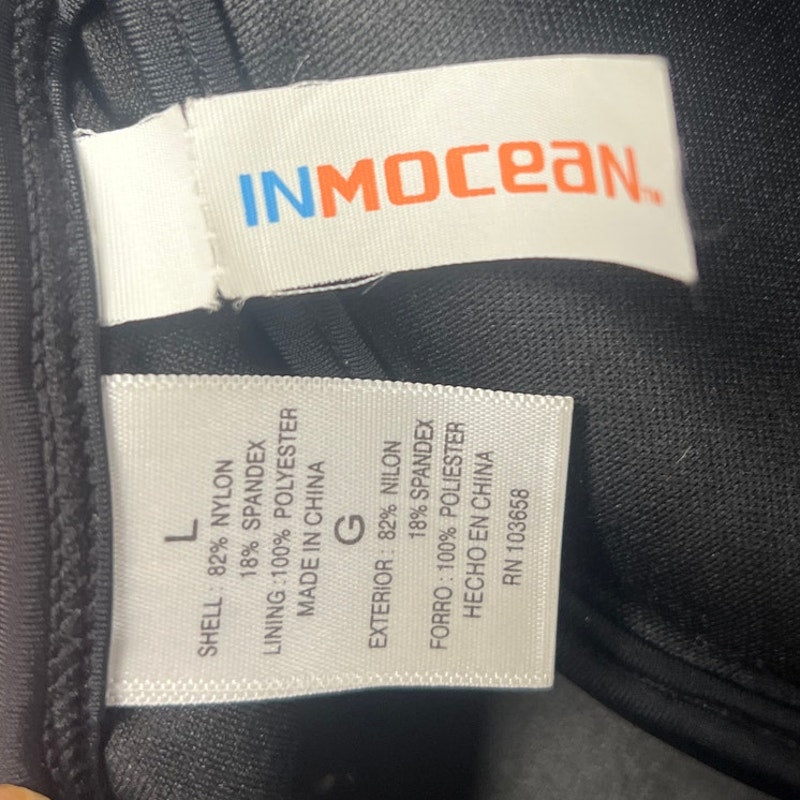 Inmocean Black Push-Up Bikini Swim Top Size L