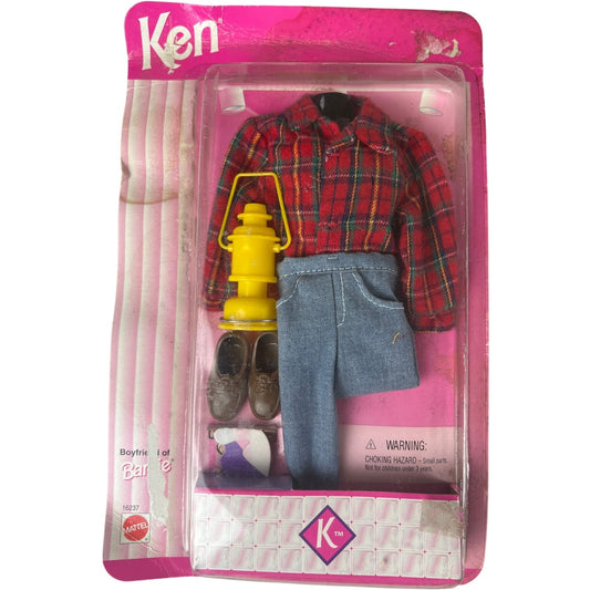 1996 Ken Mattel Barbie Fashions 16237 Lantern Plaid *Sealed damaged box*