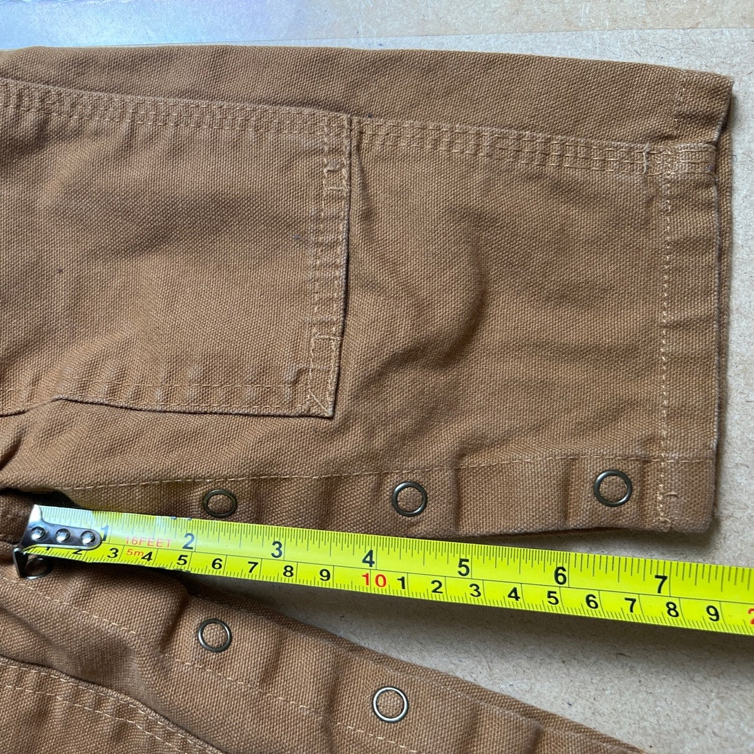CARHARTT Baby Brown Duck Bib Overalls Double Knee Sz 9M Unisex