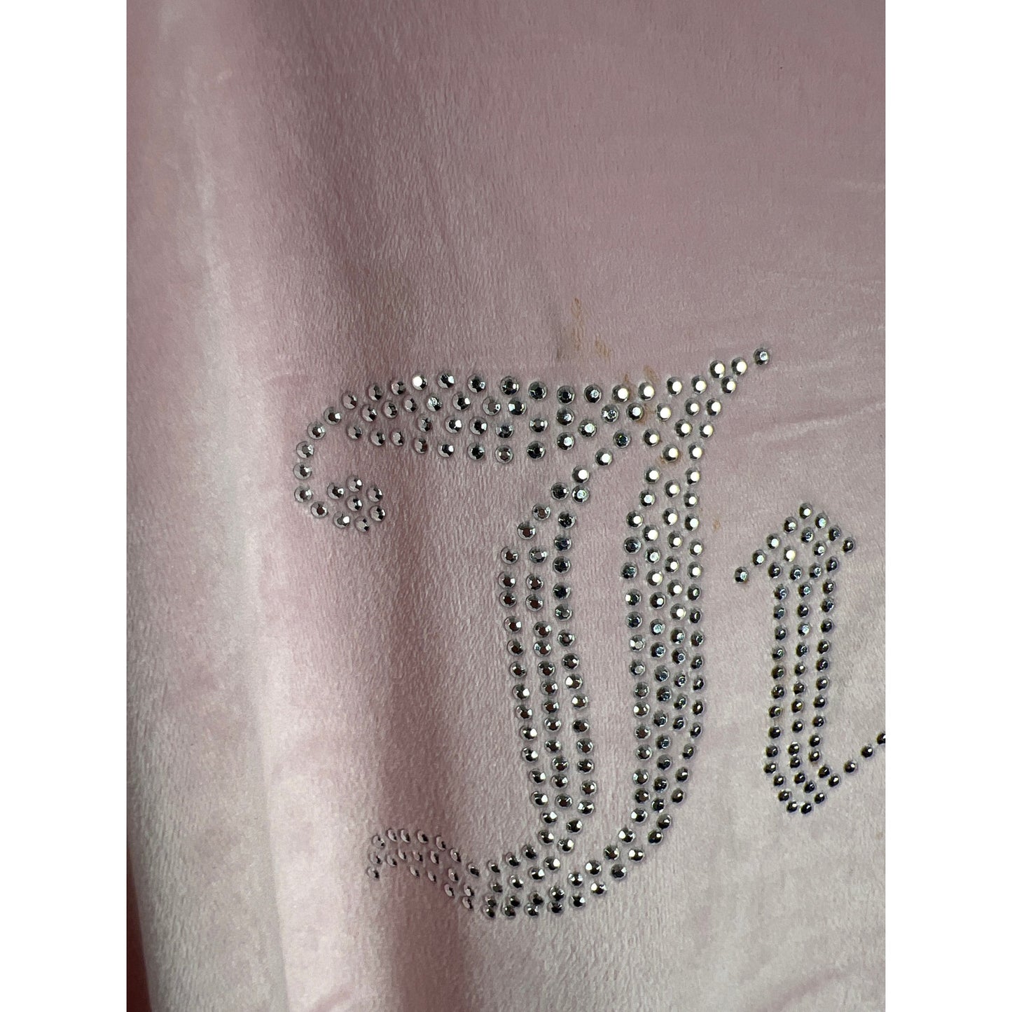 Juicy Couture Sleepwear Pink Velvet Rhinestone Top Medium