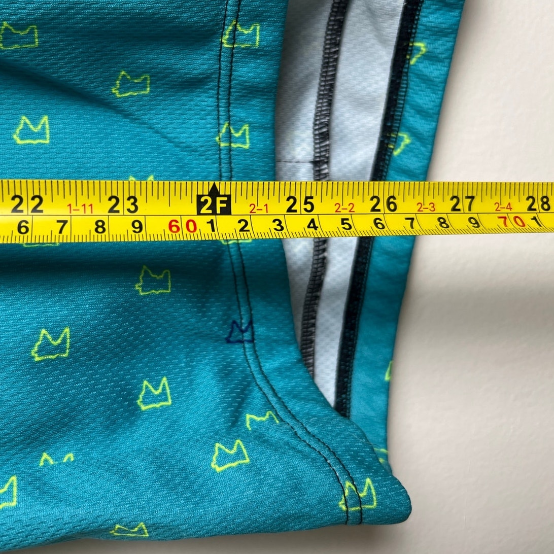 Podiumwear Women's L Blue and Green Cycling Jersey