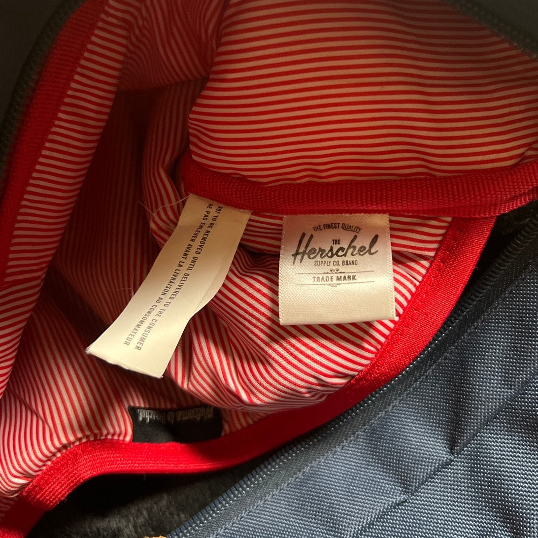 Herschel Bag Vanilla & Blue Shopper Tote Polka Dot Handbag