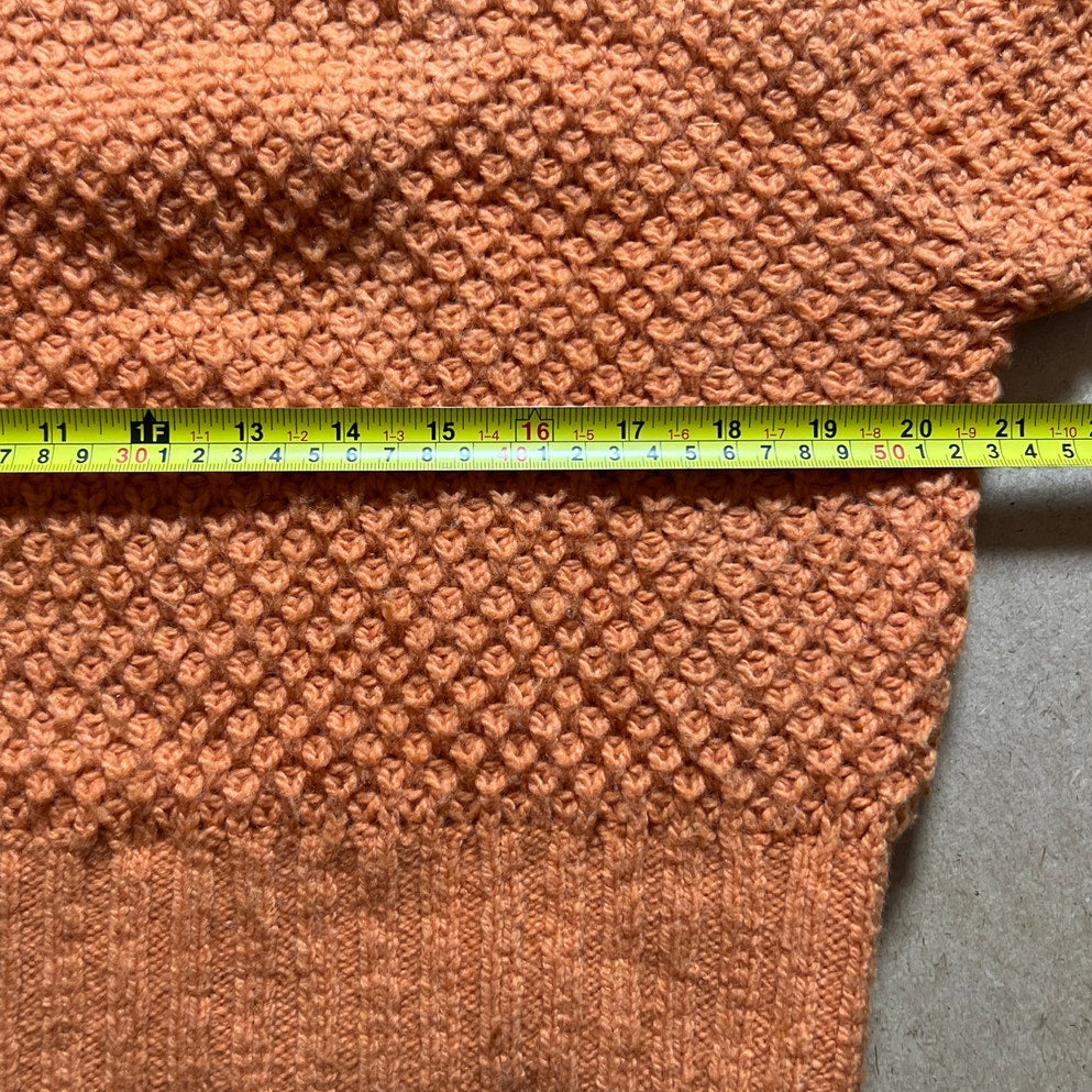Other Stories Capsule Orange Knit Turtleneck Oversized Sleeve Sweater Size S
