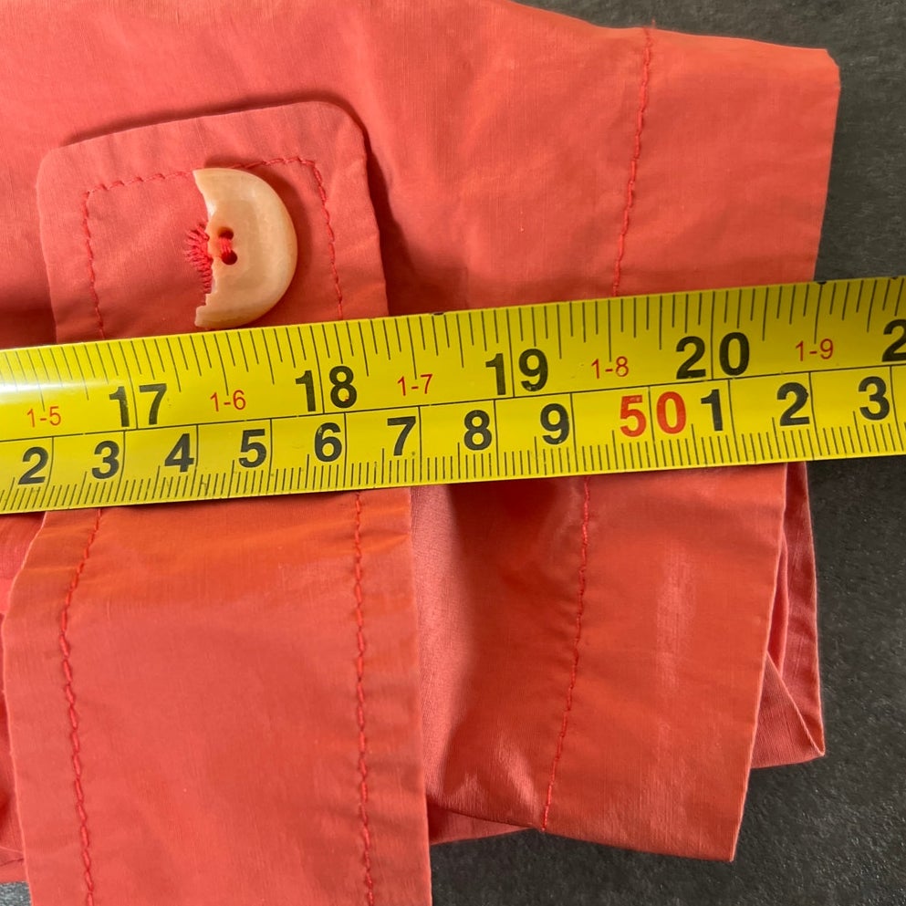 Weekend MaxMara Made In Italy Trench Coat Orange *Dimensions in Picture*