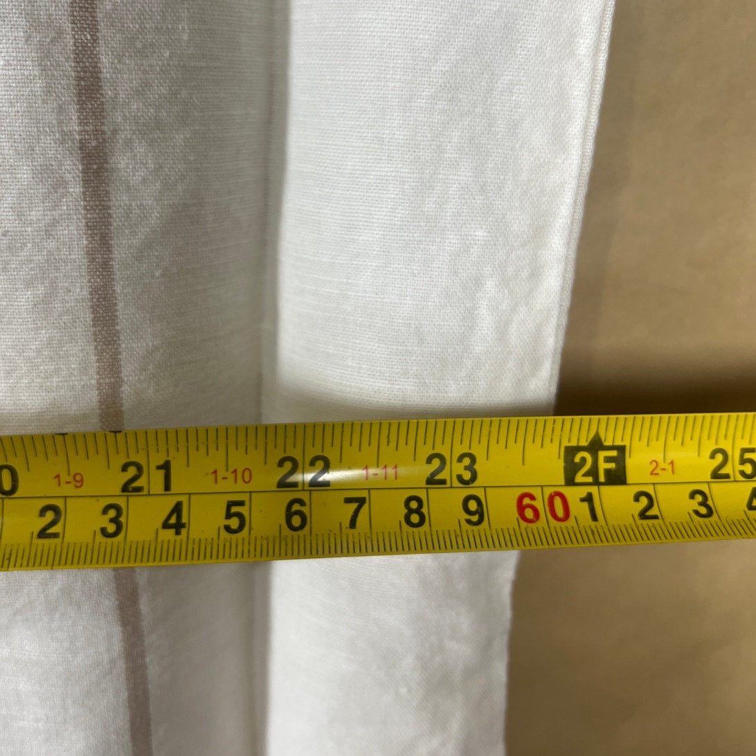West Elm White Striped Pillow Case *Dimension In Picture*