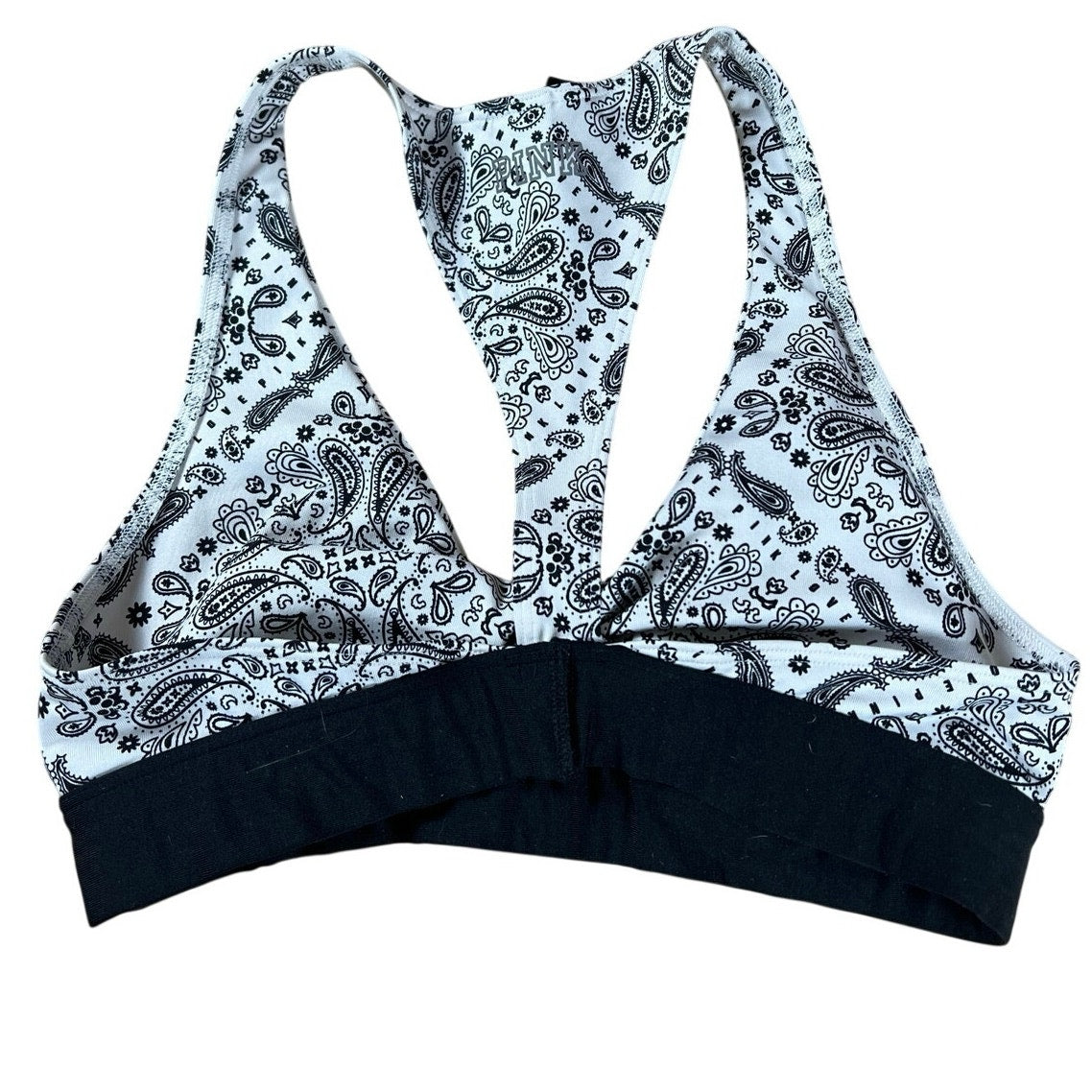 PINK SPORT Bra Womens S White Sports Bra Racerback Scoop Back Lightly Lined