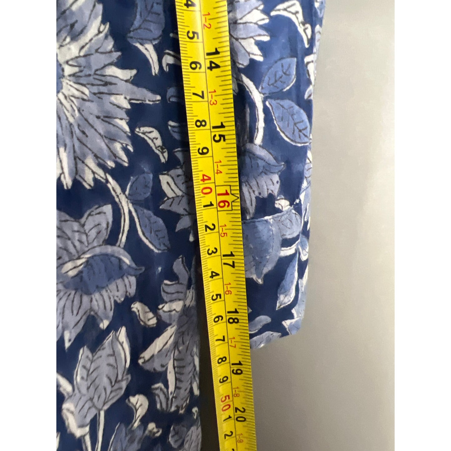 Mille Resort & Travel Blue Long XL 100% Cotton Maxi Dress Cover Up