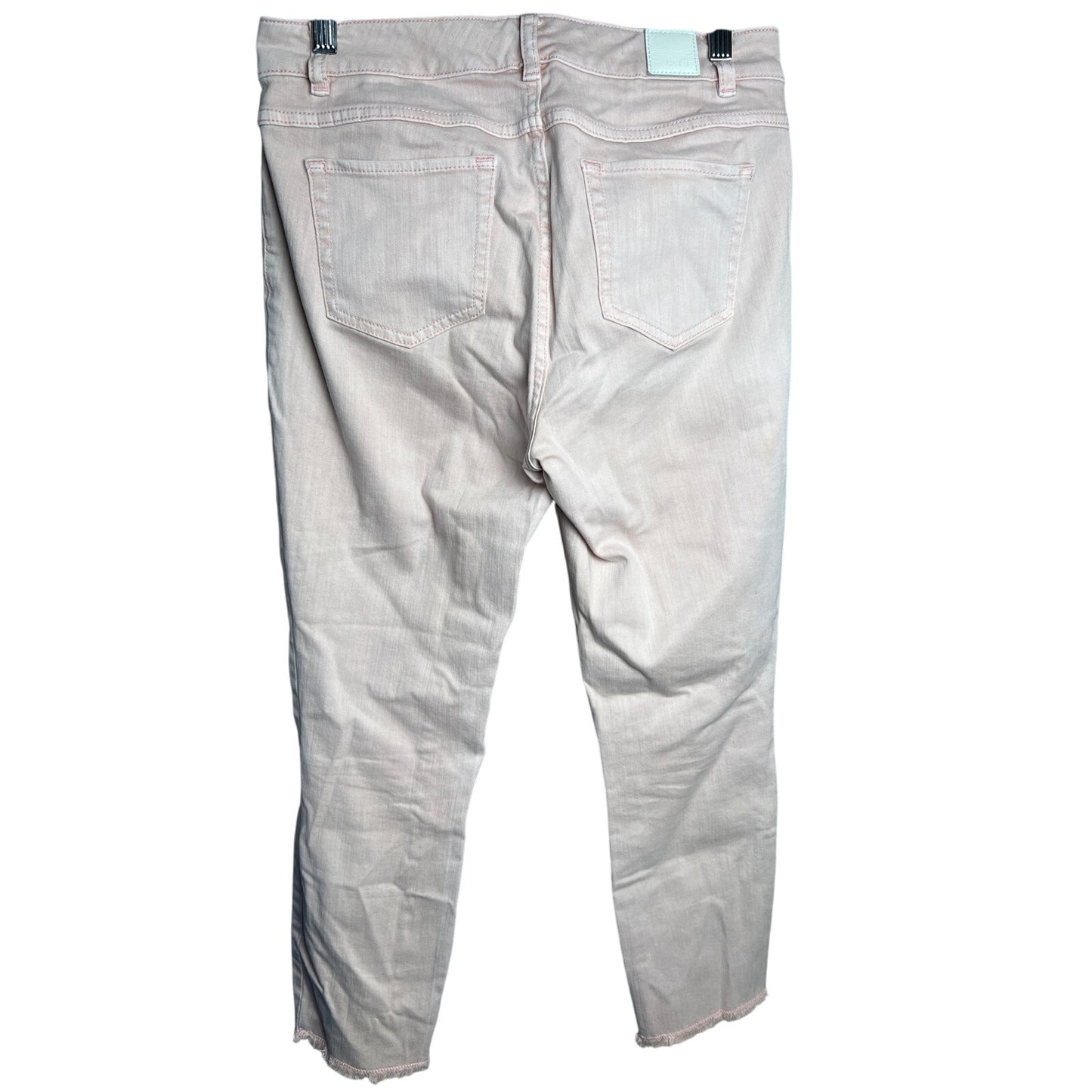 Ecru Size 4 Ivory Pink Skinny Leg Stretch Pants