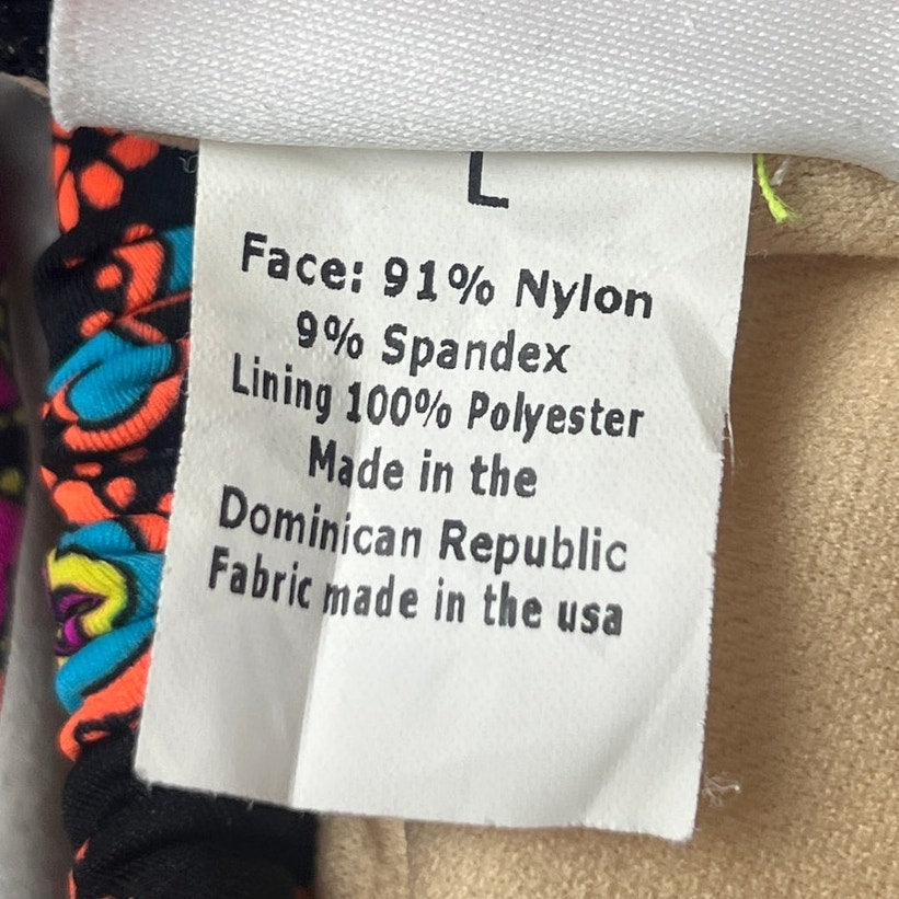 Alloy Boho Triangle Multicolor Swim Top Size Large