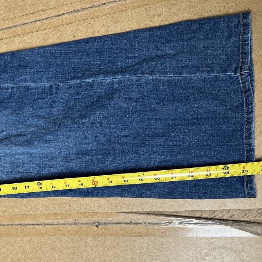 Scoop Jumpsuit Womens XL Blue Denim Collared Short Sleeve Pockets Button Casual