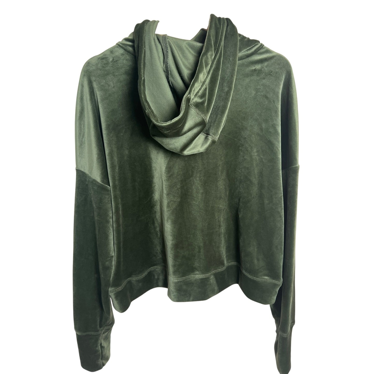 Offline By Aerie Olive Green Velvet Soft Women’s Hoodie Large
