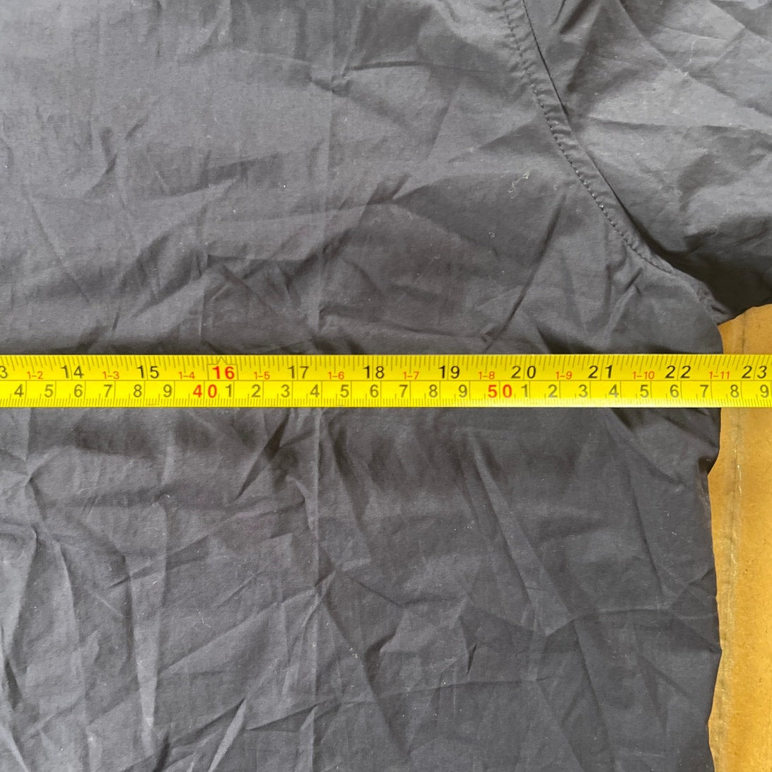 Xirena Navy Blur Short-Sleeve Button Down Women Size XL